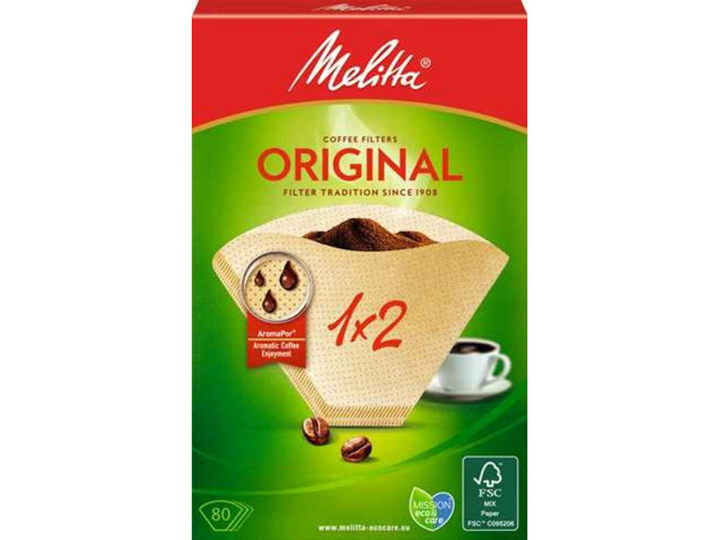 Melitta Filtre à café Arôme '1x2', brun naturel