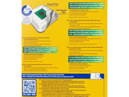 swirl Sac d'aspirateur S 73, avec filtre MicroporPlus