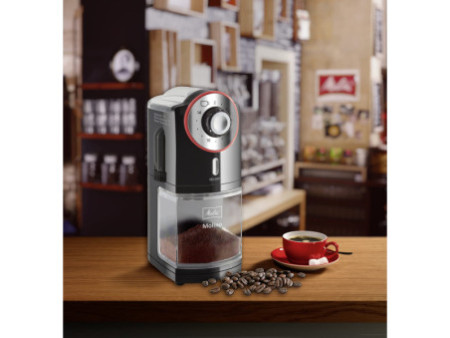 Melitta Moulin à café 'MOLINO', noir / rouge