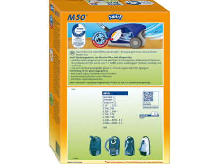 swirl Sac d'aspirateur M 50, avec filtre MicroporPlus