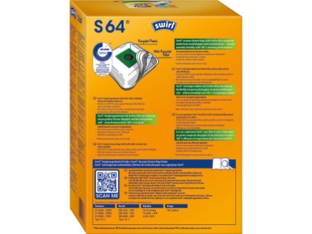 swirl Sac d'aspirateur S 64, avec filtre MicroporPlus