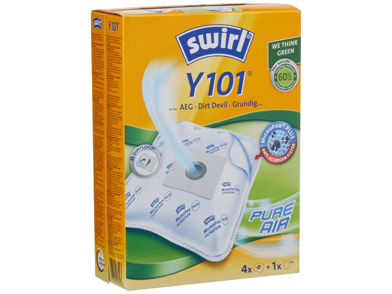 swirl Sac d'aspirateur Y 101, avec filtre MicroporPlus