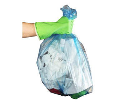 swirl Sac poubelle à poignée, 5 litres, transparent