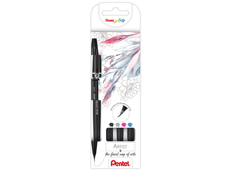 PentelArts Stylo pinceau Sign Pen Artist, set de 4
