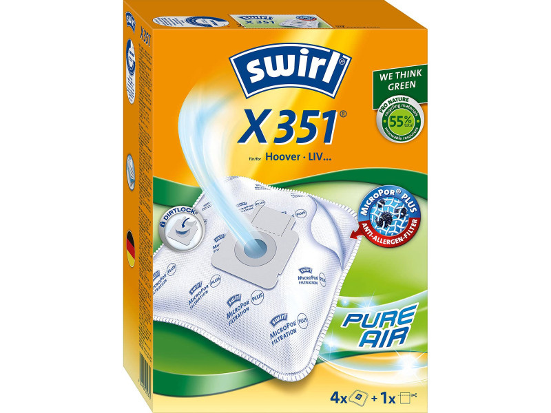 swirl Sac d'aspirateur X 351, avec filtre MicroporPlus