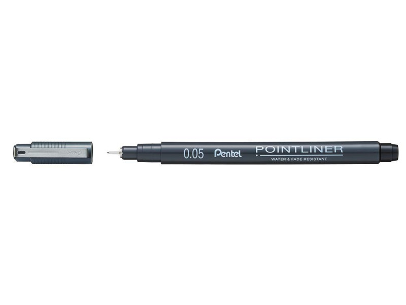 PentelArts Feutre technique permanent Pointliner, noir