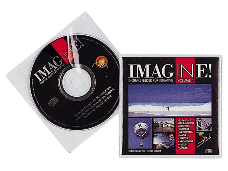 DURABLE Etui CD/DVD COVER pour 1 CD, PP, transparent