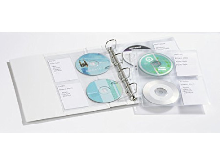 DURABLE Pochette CD-/DVD COVER LIGHT M, pour 4 CD, en PP,