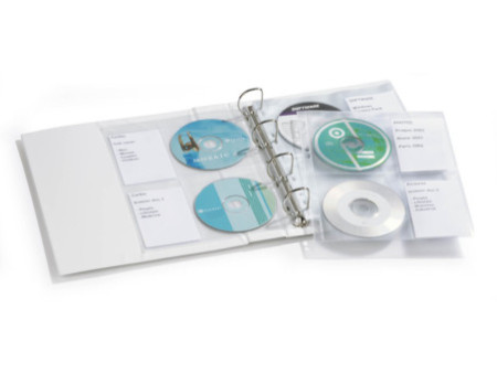 DURABLE Pochette CD-/DVD COVER LIGHT M, pour 4 CD, en PP,