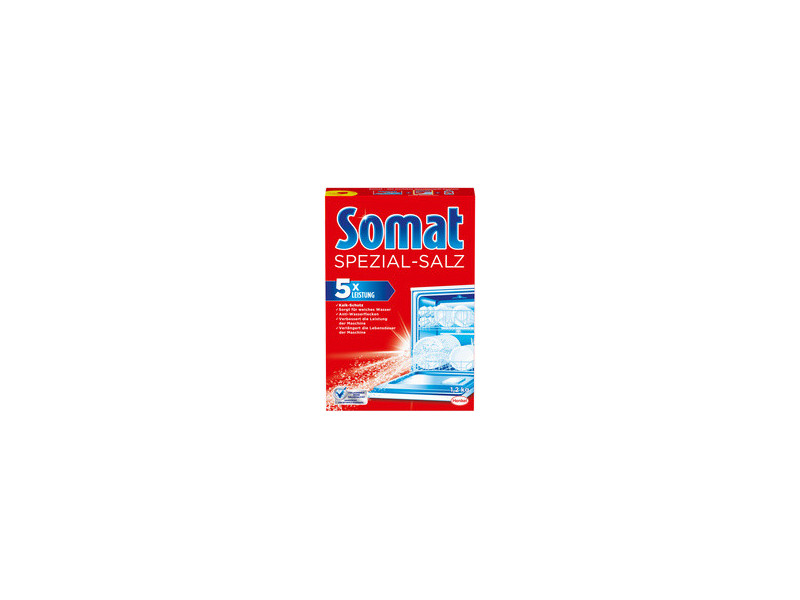 Somat Sel spécial pour lave-vaisselle, carton de 1,2 kg