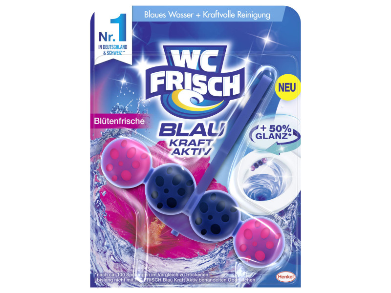WC Frisch BLAU AKTIV Nettoyant & désodorisant WC Bouquet de