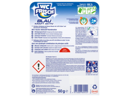 WC Frisch BLAU AKTIV Nettoyant & désodorisant WC Bouquet de