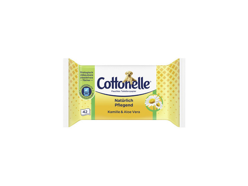 Cottonelle Papier toilette humide, camomille & Aloe Vera