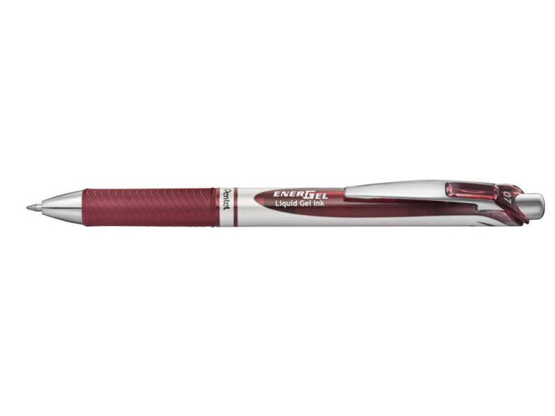 Pentel Stylo roller encre gel Energel BL77, bordeaux