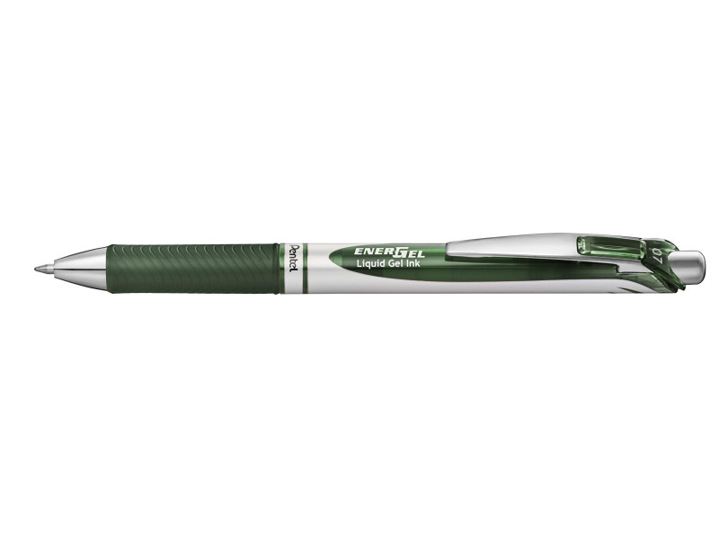 Pentel Stylo roller encre gel Energel BL77, vert olive