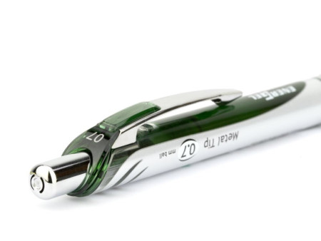 Pentel Stylo roller encre gel Energel BL77, vert olive