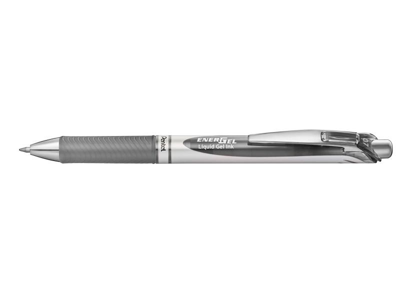 Pentel Stylo roller encre gel Energel BL77, gris