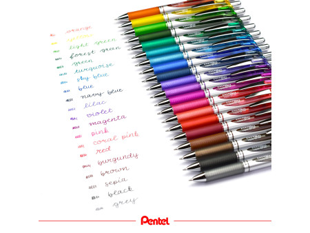 Pentel Stylo roller encre gel Energel BL77, sepia