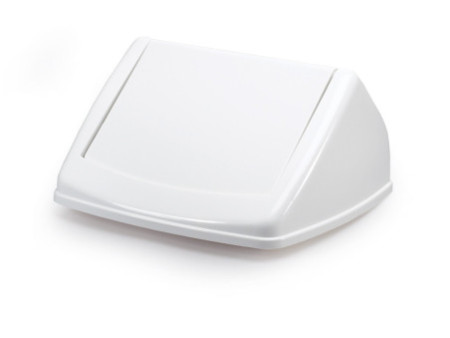 DURABLE Couvercle DURABIN FLIP LID SQUARE 40, blanc/blanc