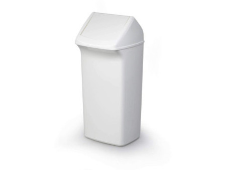 DURABLE Couvercle DURABIN FLIP LID SQUARE 40, blanc/blanc