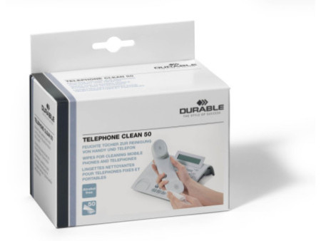 DURABLE Lingettes nettoyantes pour téléphone TELEPHONE CLEAN