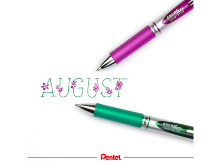 Pentel Stylo roller encre gel Energel BL77, magenta