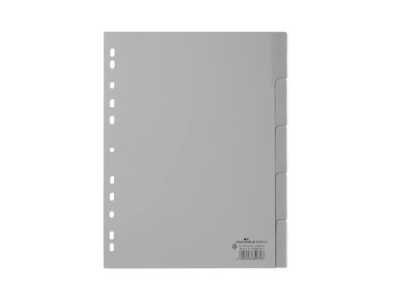 DURABLE Intercalaires en plastique, PP, épaisseur: 0,12 mm