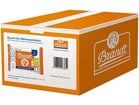 Brandt Biscotte, emballage individuel dans un carton