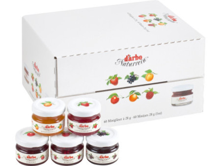 darbo Confiture dans un mini pot, carton d'assortiment