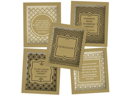HELLMA GOLDLINE Sachets de sucre, dans un carton