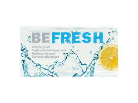 HELLMA Lingette rafraîchissante 'befresh' avec un parfum de