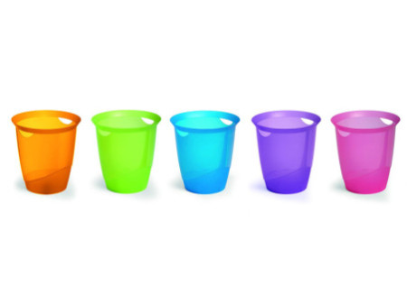 DURABLE Corbeille à papier TREND, 16 litres, rond, vert
