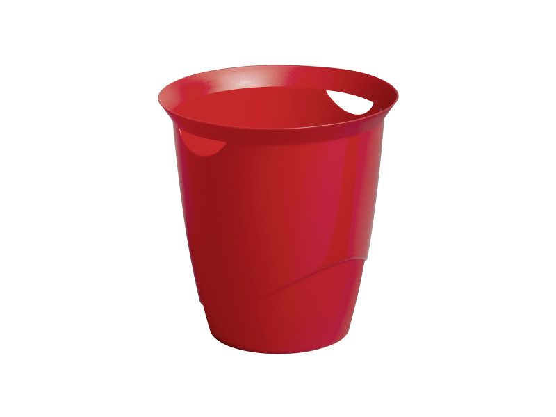 DURABLE Corbeille à papier TREND, 16 litres, rond, rouge