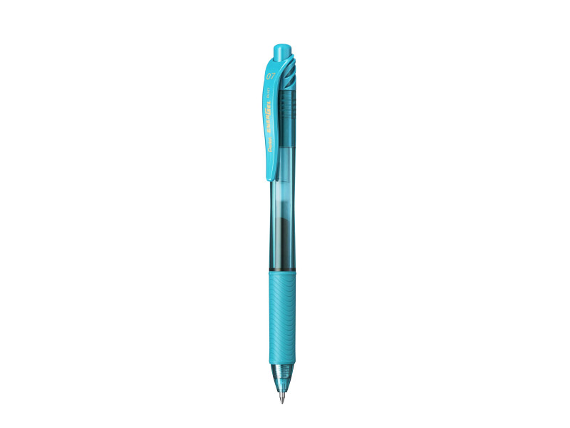 Pentel Stylo roller à encre gel EnerGel-X BL107, turquoise