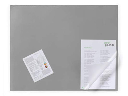 DURABLE Sous-main, 650 x 520 mm, PVC, gris