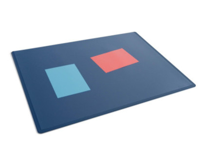 DURABLE Sous-main, 650 x 500 mm, PP, bleu foncé