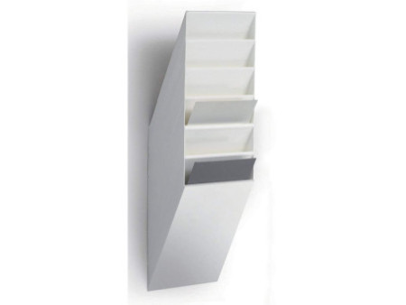 DURABLE Set porte-brochures mural 'FLEXIBOXX 6', A4, blanc