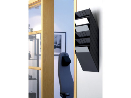 DURABLE Set porte-brochures mural 'FLEXIBOXX 6', A4, noir