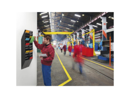 DURABLE Set porte-brochures mural 'FLEXIBOXX 6', A4, noir