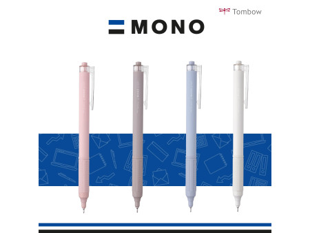 TOMBOW Stylo à bille rétractable 'MONO graph Lite', blanc