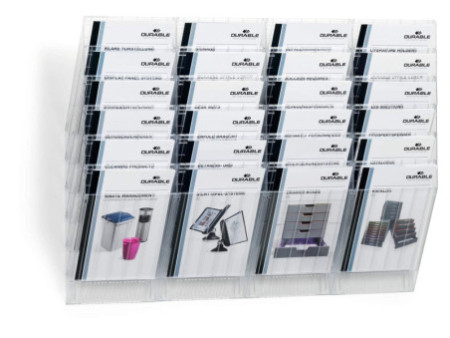 DURABLE Set porte-brochures mural 'FLEXIBOXX 6', A4