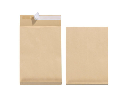 herlitz Pochettes d'expédition à soufflet B4, auto-adhésive
