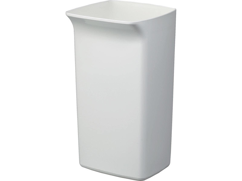 DURABLE Poubelle DURABIN SQUARE 40, forme carrée, blanc