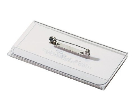 DURABLE Porte-badge avec épingle, 75 x 40 mm