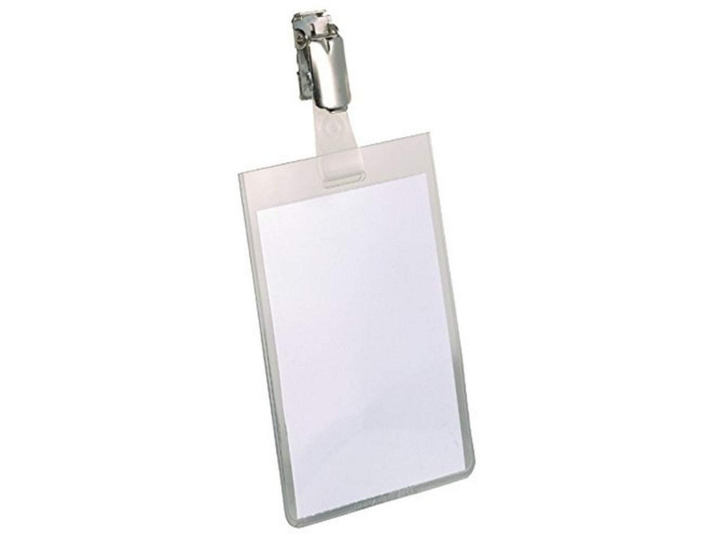 DURABLE Badge nominatif, fermé en haut, 60 x 90 mm