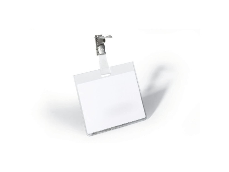 DURABLE Badge nominatif, fermé en haut, 90 x 60 mm