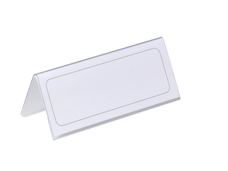 DURABLE Chevalet porte-nom, forme de toit, en carton solide