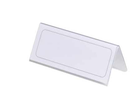DURABLE Chevalet porte-nom, forme de toit, en carton solide