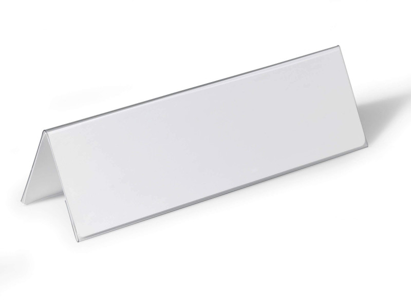 DURABLE Chevalet porte-nom, en forme de toit, en plastique