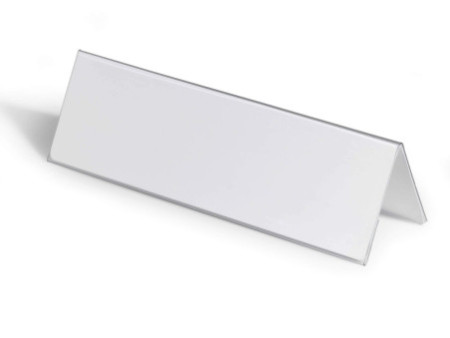 DURABLE Chevalet porte-nom, en forme de toit, en plastique